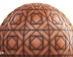 تکسچر چرم قهوه ای با لحاف